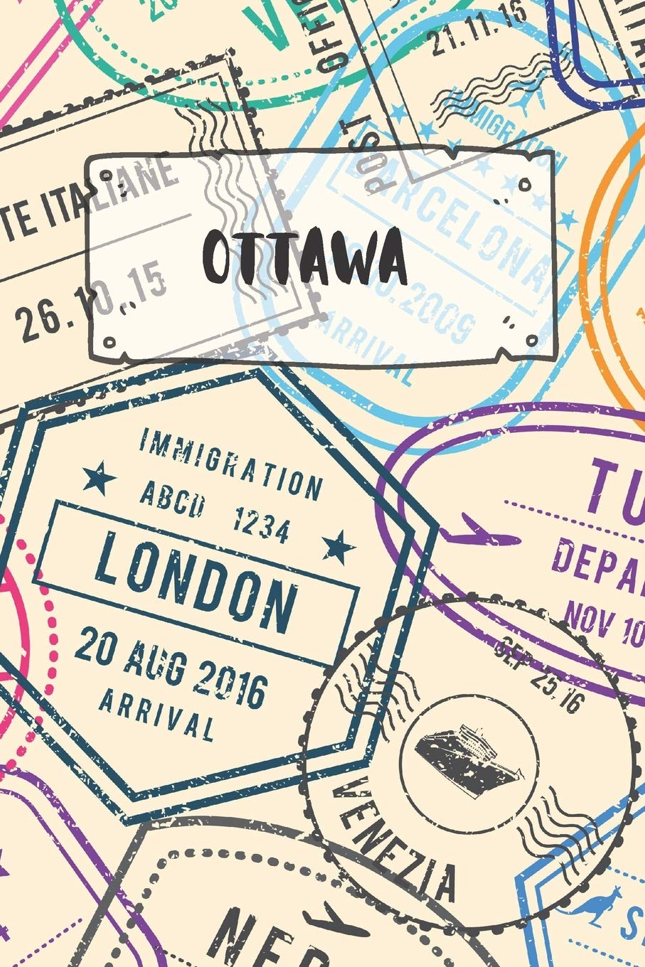 Ottawa: Ruled Travel Diary Notebook or Journey Journal - Lined Trip Pocketbook for Men and Women with Lines Books