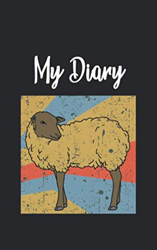 My Diary: Sheep Retro and Vintage Style 100 Pages Lined Non-fiction