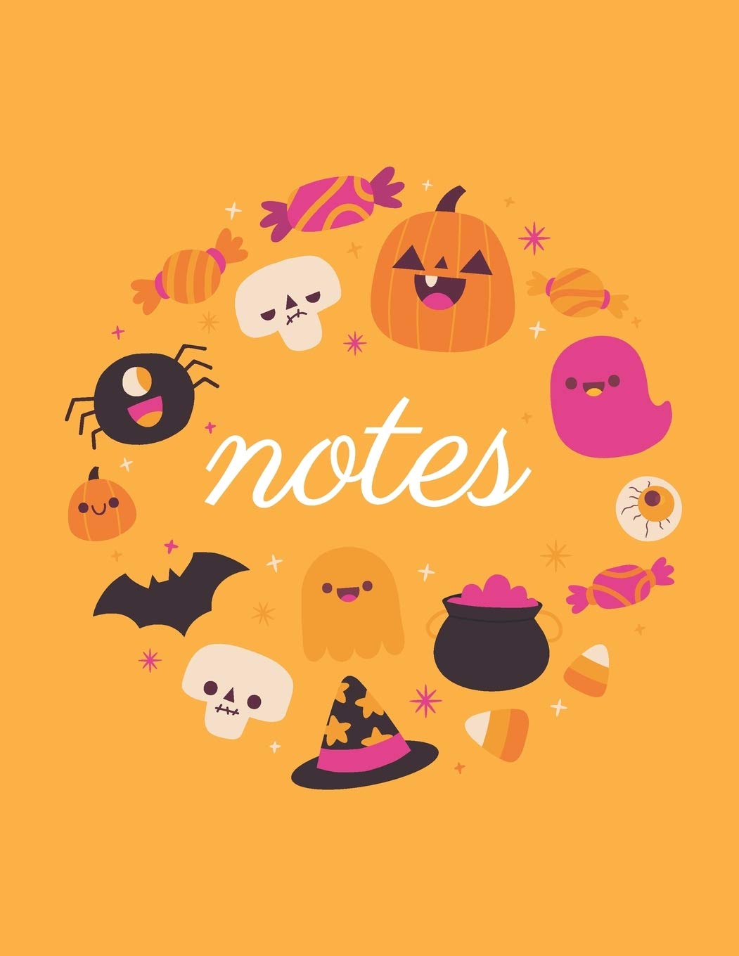 Note: Baby boo Halloween orange cover and dotted pages, Extra large (8.5 x 11) inches, 110 pages, White paper (Baby boo Halloween orange notebook, Band 4) Film, Art & Culture