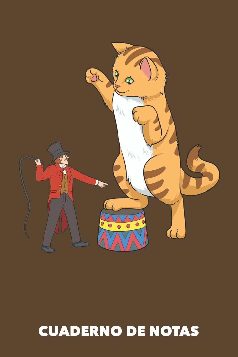 Cuaderno de Notas: Gato Circo A5 punteadas - 120 páginas para dueños de gatos (moreno) book