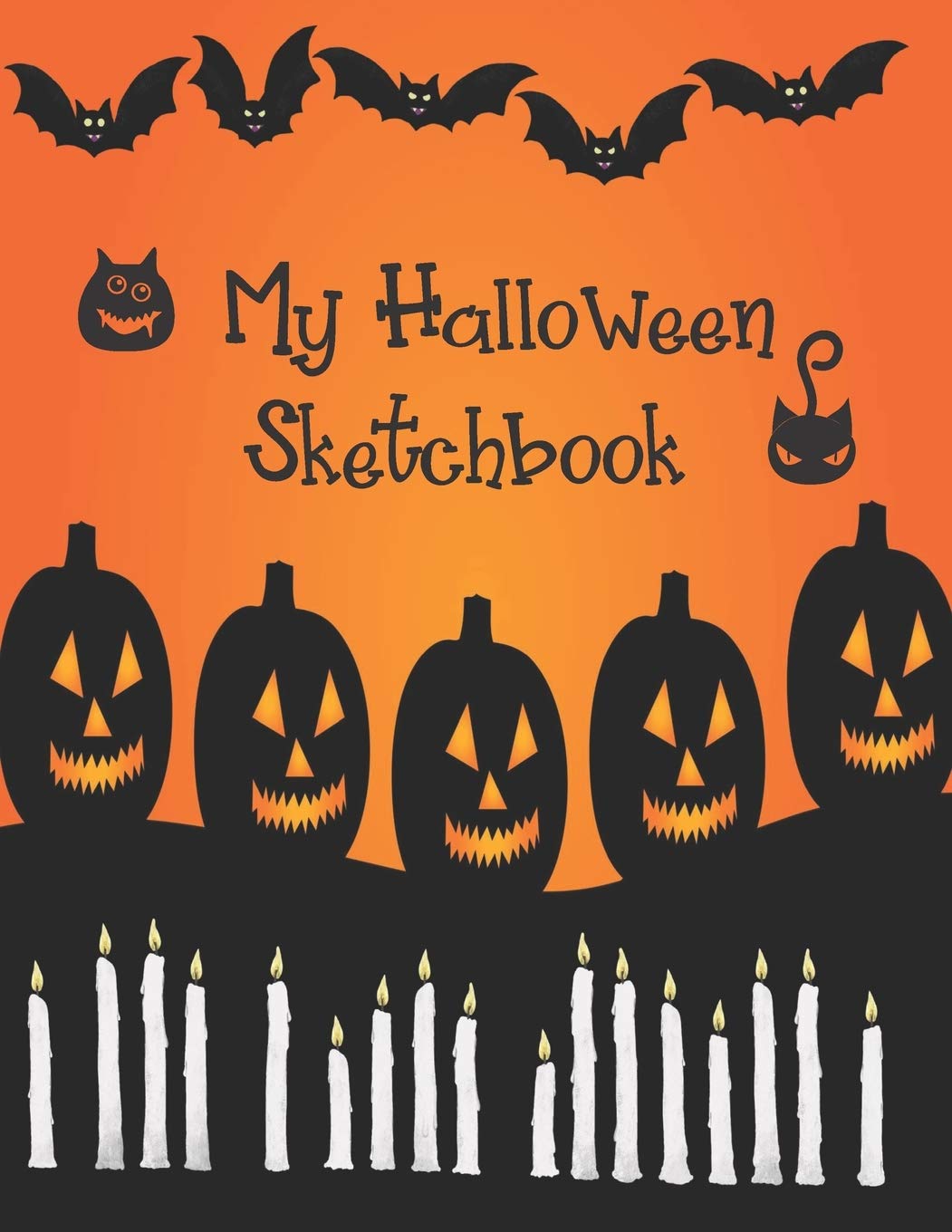 My Halloween Sketchbook: Cute Halloween Gift Book , large 8.5 x 11in pages for drawing doodling sketching or making memories Non-fiction