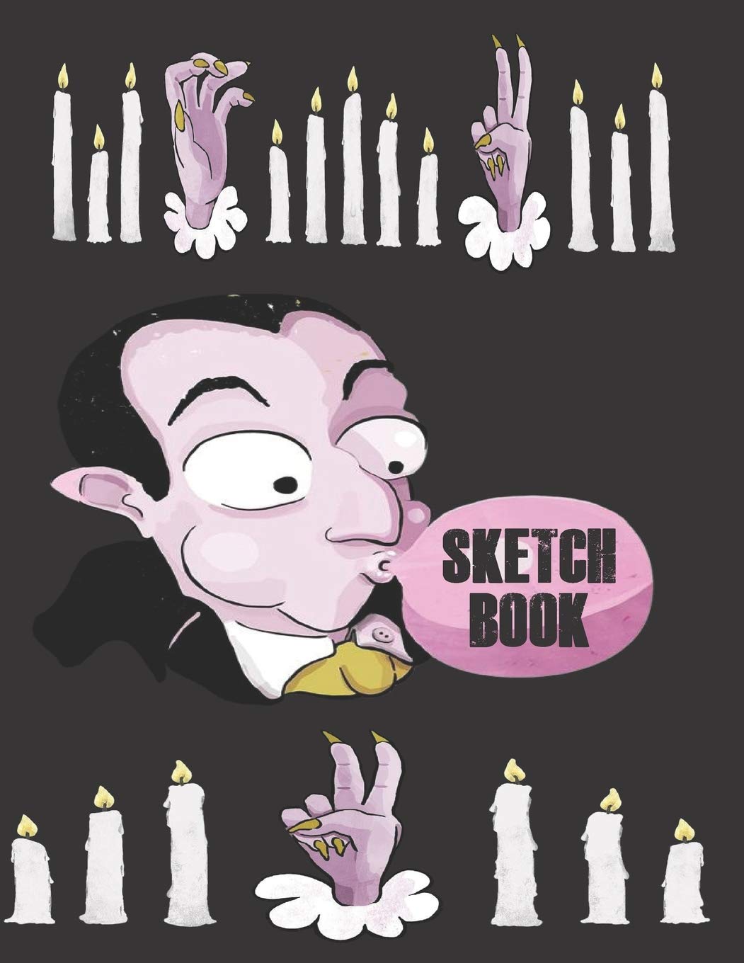 Sketchbook: Cute Halloween Gift Book , large 8.5 x 11in pages for drawing doodling sketching or making memories Non-fiction
