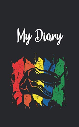 My Diary: Dino Dinosaurs Retro and Vintage Style 100 Pages Lined Non-fiction