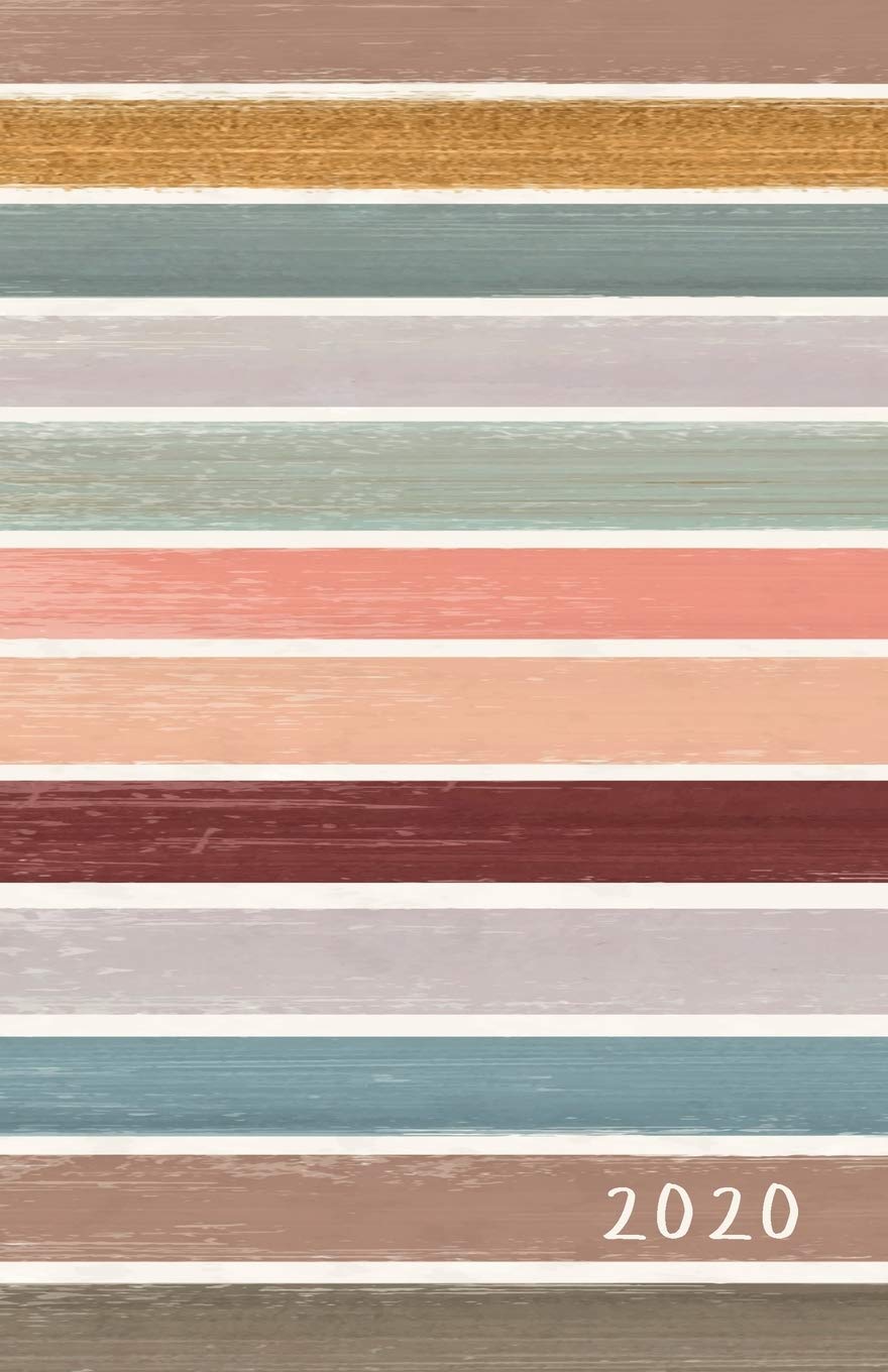 2020: Monthly and weekly all in one planner with calendar, schedule, assignments, 2021 future plans and more. Monday start week. Fits in purse. 8.5" x ... horizontal stripes. Soft matte cover). Business, Finance & Career