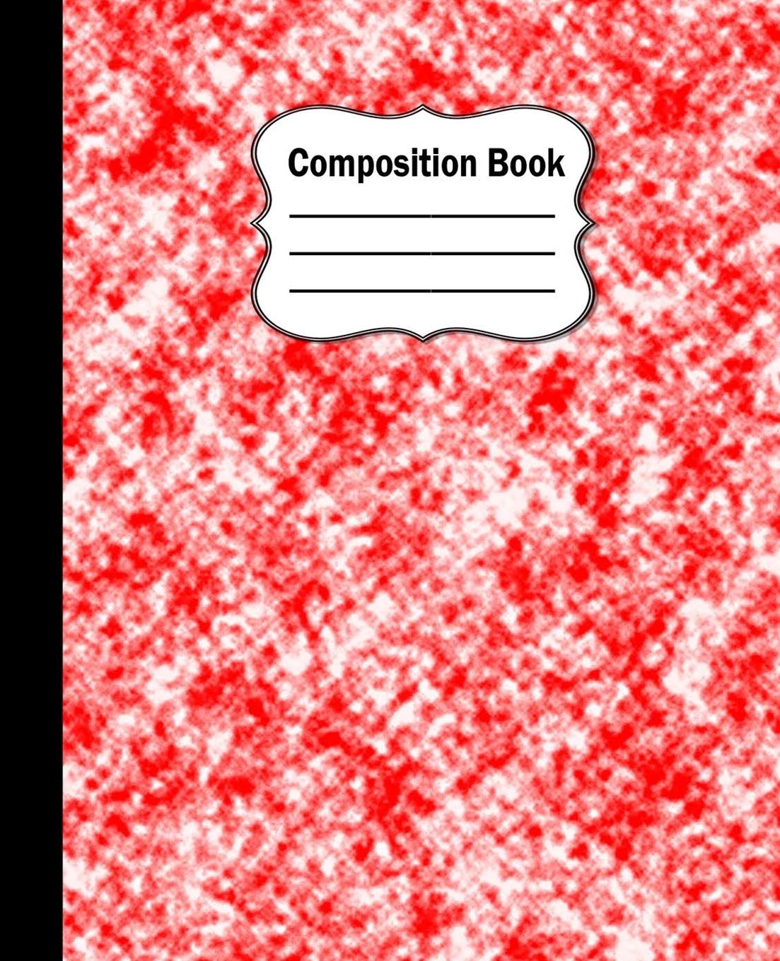 Product Image: Composition Notebook: Unique Red Marble College ruled blank lined journal notebook
