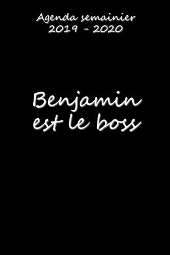 Agenda semainier 2019 - 2020 Benjamin est le boss Reference Books