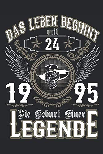 Das Leben beginnt mit 24. 1995 die Geburt einer Legende: 24. Geburtstag: Ein Notizbuch oder Album mit Platz auf 120 punktierten Seiten für ... Sprüchen, Gedichten, Fotos, Zeichnungen Parents & Children