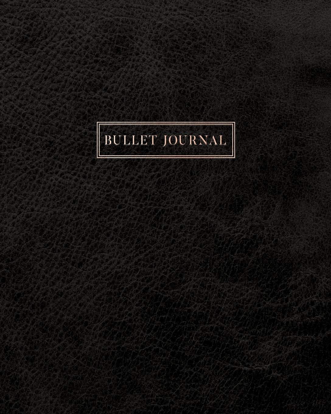 Bullet Journal: Classic Executive Dotted Grid Notebook - Black Leather Style, Softcover | 8 x 10 - 100 pages | Executive Style Film, Art & Culture