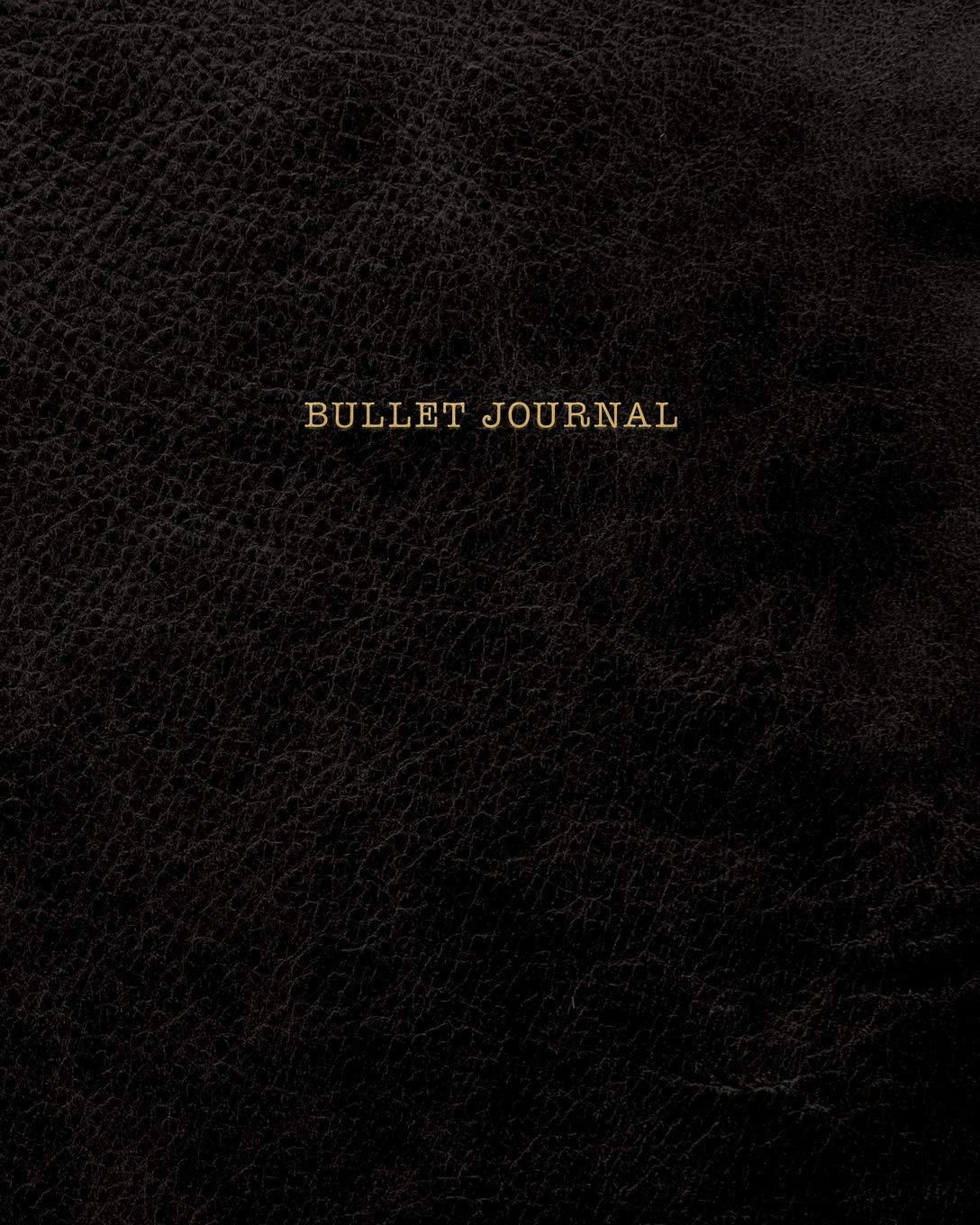Bullet Journal: Classic Executive Dotted Grid Notebook - Black Leather Style, Softcover | 8 x 10 - 100 pages | Executive Style Film, Art & Culture