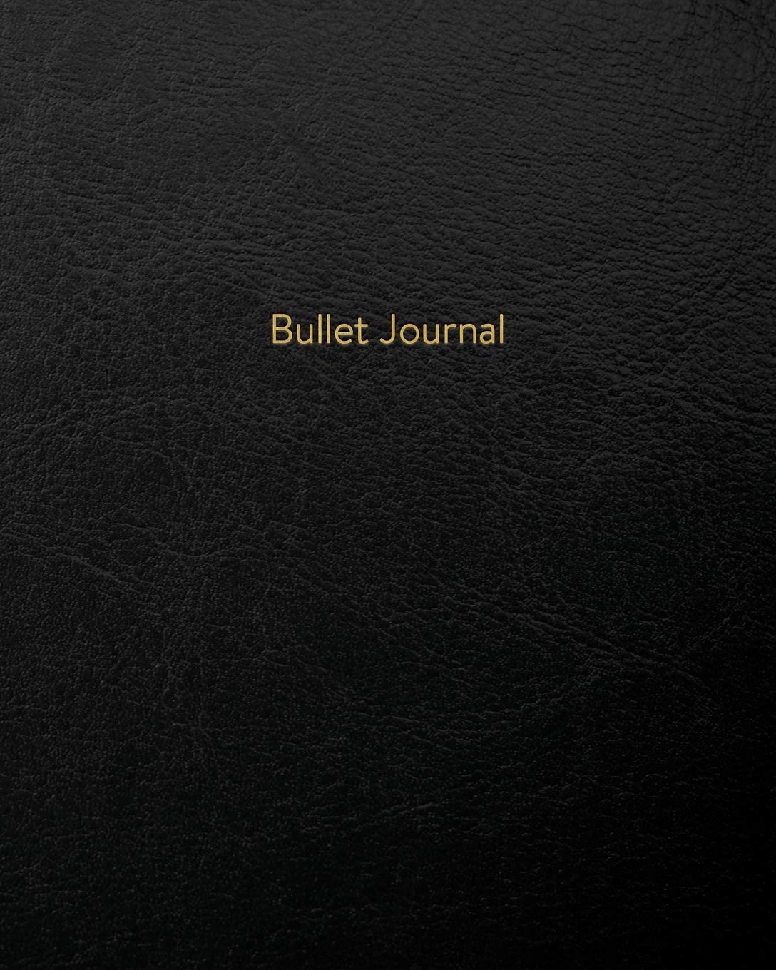 Bullet Journal: Classic Executive Dotted Grid Notebook - Black Leather Style, Softcover | 8 x 10 - 100 pages | Executive Style Film, Art & Culture