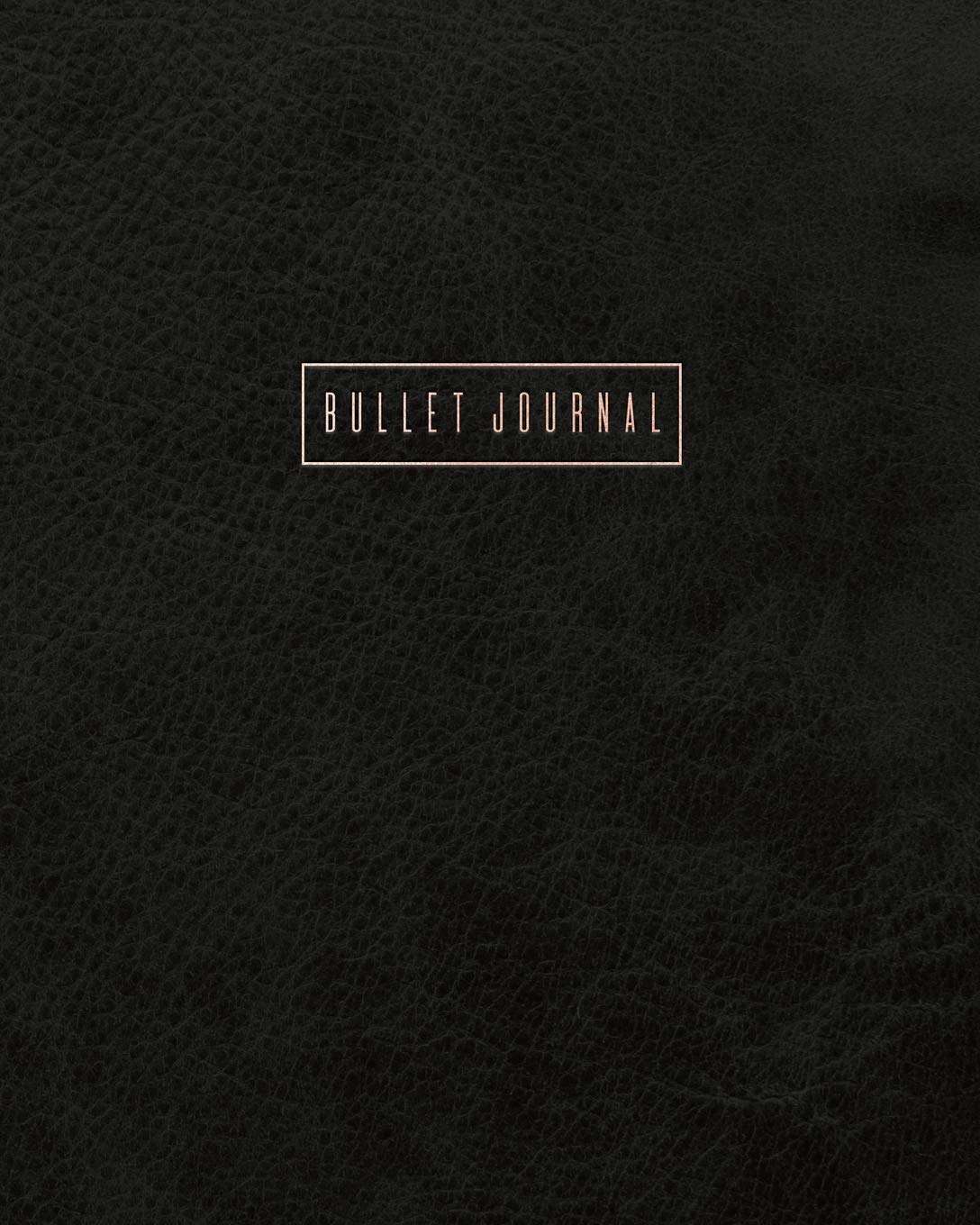 Bullet Journal: Classic Executive Dotted Grid Notebook - Black Leather Style, Softcover | 8 x 10 - 100 pages | Executive Style Film, Art & Culture