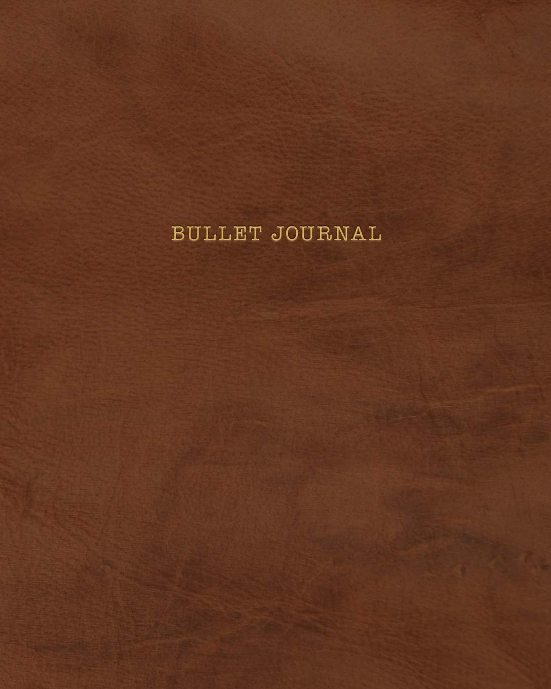 Bullet Journal: Classic Executive Dotted Grid Notebook - Soft Brown Leather Style, Softcover | 8 x 10 - 100 pages | Executive Style Film, Art & Culture
