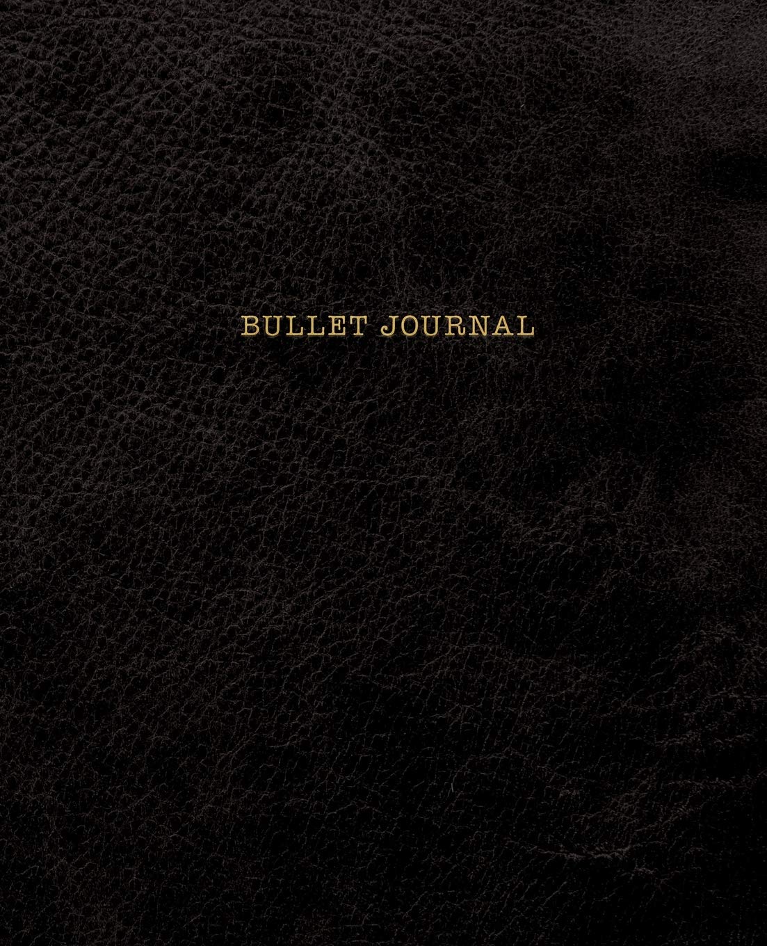 Bullet Journal: Classic Executive Dotted Grid Notebook - Black Leather Style, Softcover | 7.5 x 9.25 - 100 pages | Executive Style Film, Art & Culture