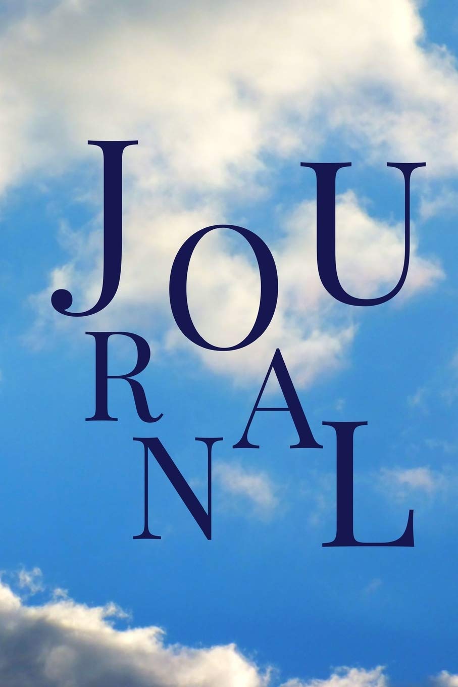 Journal: Notebook Diary 120 Pages 6x9 Lined Travel Size Matte Cover Clouds Mathematics