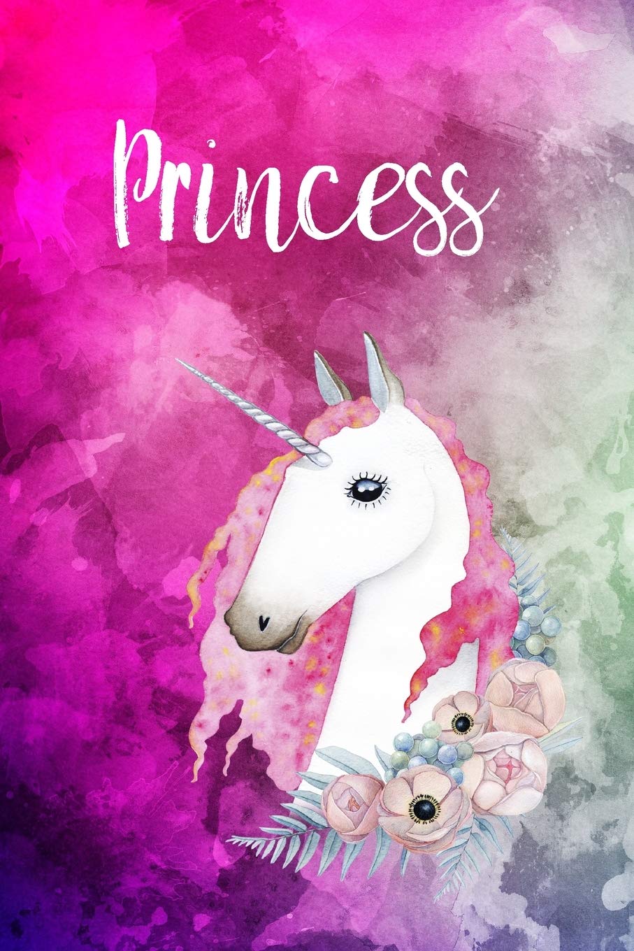 Princess: Cute Unicorn Notebook Writing Journal for Girls,6x9 dimension|121pages,Personalized With Name, Personalized Writing Journal,Notebook for Women and Girls, Personalized Notebook/Journal Gift book