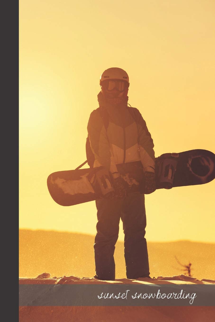 sunset snowboarding: small lined Snowboarding Notebook / Travel Journal to write in (6'' x 9'') 120 pages Leisure & Fun