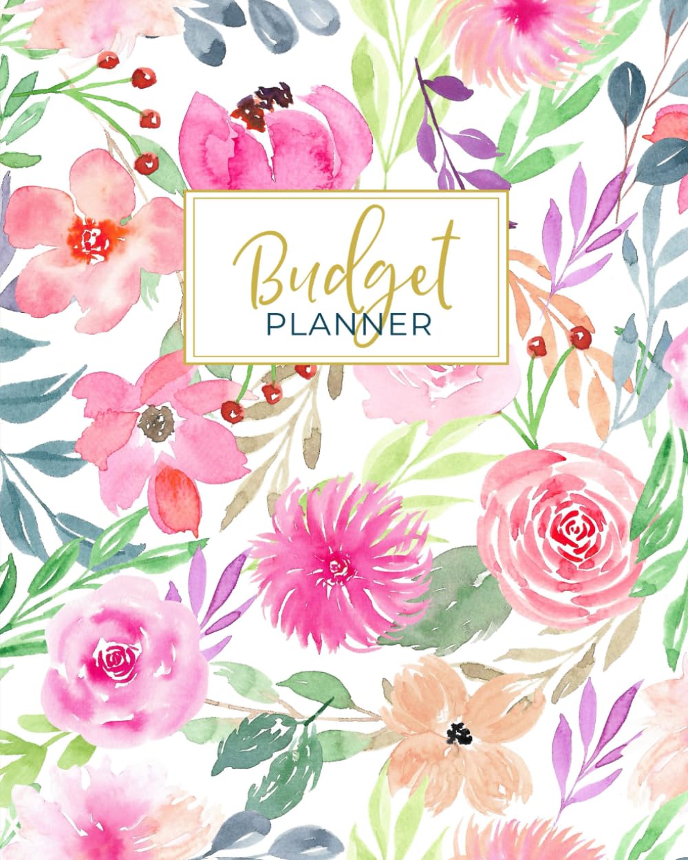 Budget Planner: Weekly and Monthly Financial Organizer | Savings - Bills - Debt Trackers | Pink Watercolor Floral (January-December 2020) Books