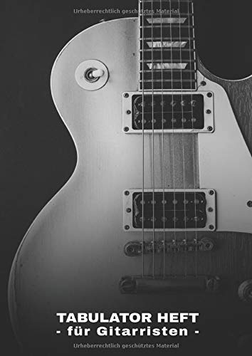 Tabulator Heft für Gitarristen: Für Gitarristen, Musiker und Komponisten I Mit 7 Tabs, Platz für Überschriften und 5 leeren Akkordfelder Sheet Music