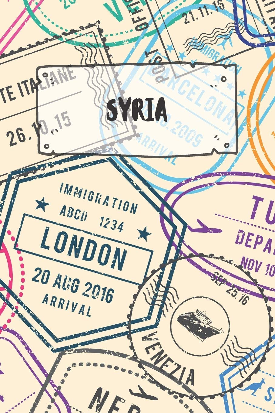 Syria: Dotted Travel Diary Notebook or Journey Dotted Grid Journal - Holiday Trip Pocketbook for Men and Women with Dots Books