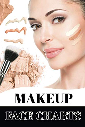 Makeup Face Charts: Face Charts For Professional Makeup Artists Blank Workbook Paper Practice Health, Nutrition & Fitness