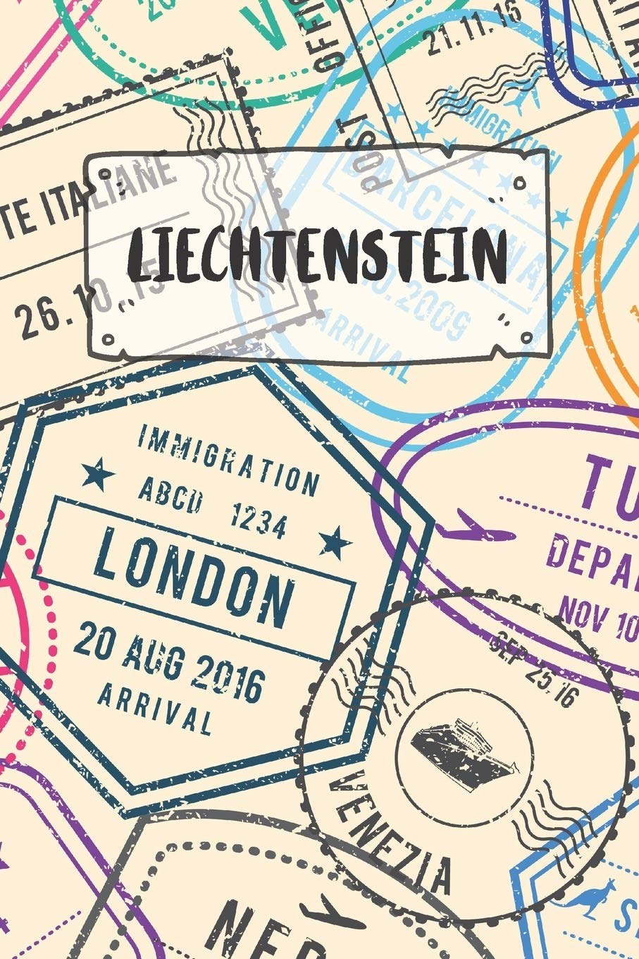 Liechtenstein: Dotted Travel Diary Notebook or Journey Dotted Grid Journal - Holiday Trip Pocketbook for Men and Women with Dots Books