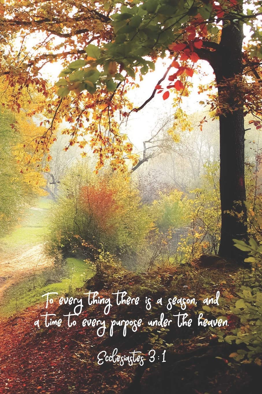 To every thing there is a season, and a time to every purpose under the heaven.--Ecclesiastes 3:1: 6 x 9 lined journal for women or men with fall ... verse on cover, Ecclesiastes 3 on the back. Religion & Esotericism