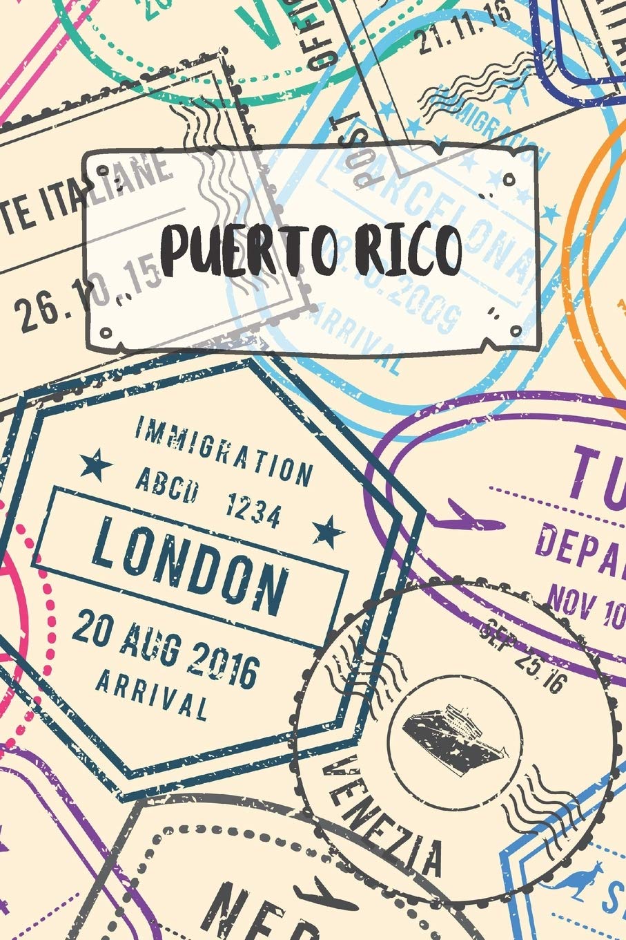 Puerto Rico: Dotted Travel Diary Notebook or Journey Dotted Grid Journal - Holiday Trip Pocketbook for Men and Women with Dots Books