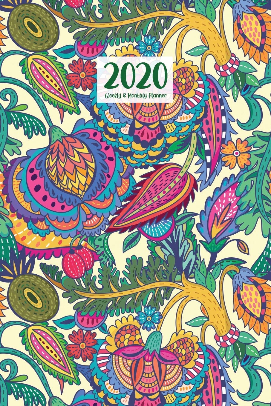 2020 Weekly & Monthly Planner: January 1, 2020 - December 31, 2020 | Priorities and To Do Column | Goals Setting Page | Abstract Green Floral (Flowery Floral, Band 87) Books