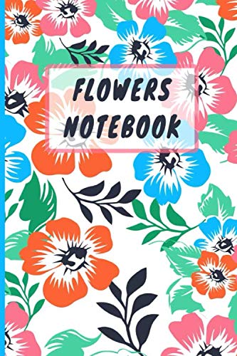 Flowers Notebook: 6x9 I 120 checked pages I Skatchbook I Notebook I Diary I Notepad for Flowers and decorationans fans Mathematics