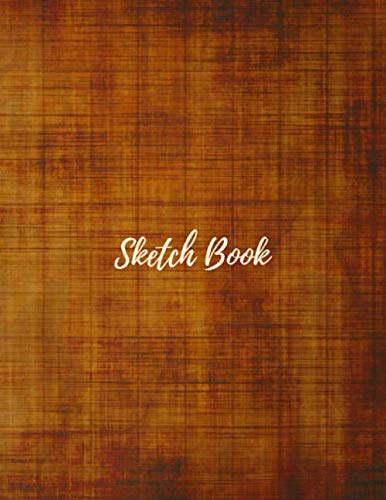 Sketch Book: Practice Drawing, Paint, Write or Doodle | Artist Skechting Pad | Brown Wood Color Cover | Large Blank 120 Pages (8.5 x 11 in) Manga