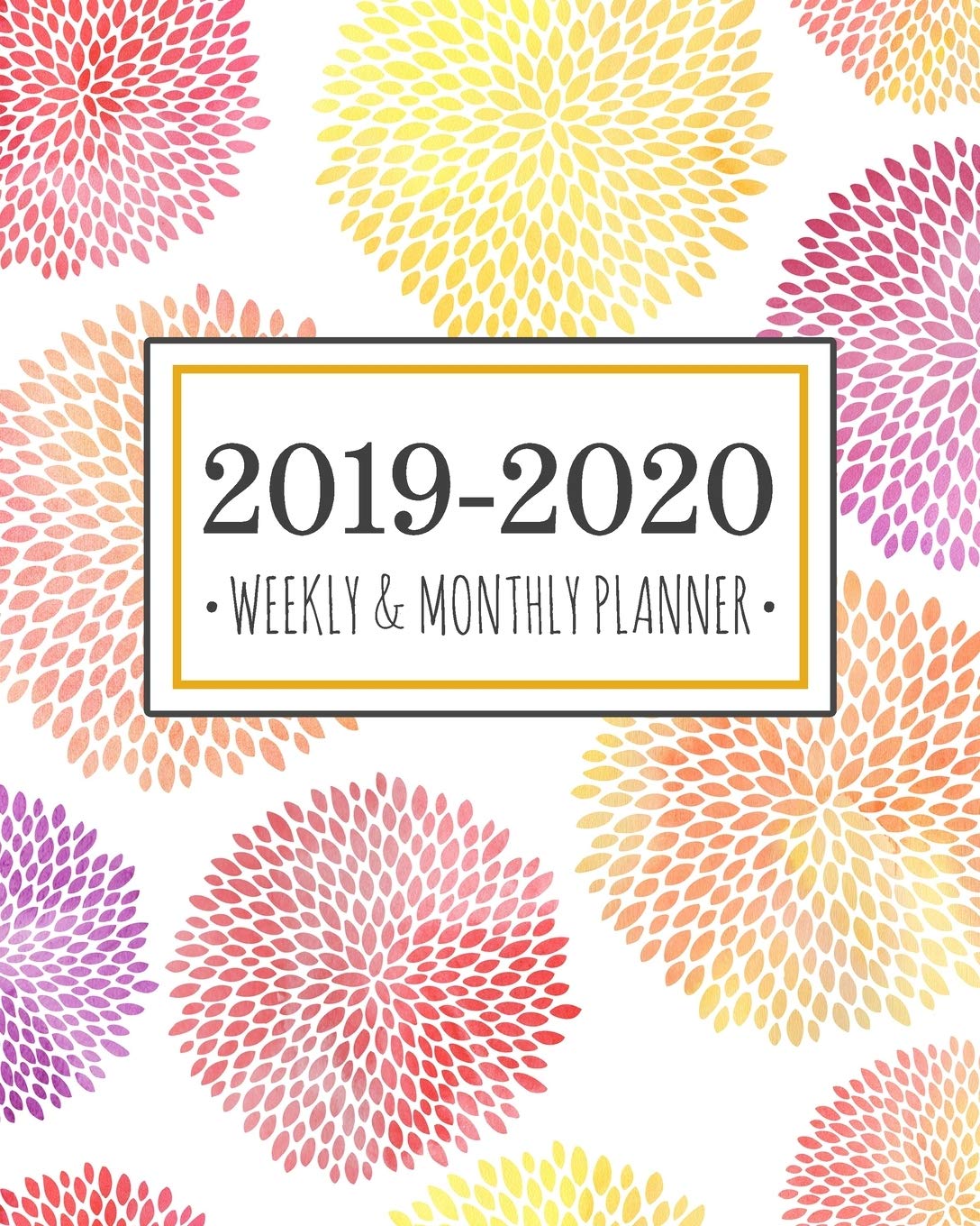 2019-2020 Weekly & Monthly Planner: Watercolor Floral Diary Agenda Calendar Schedule Organizer | Sept 2019 through December 2020 Business, Finance & Career