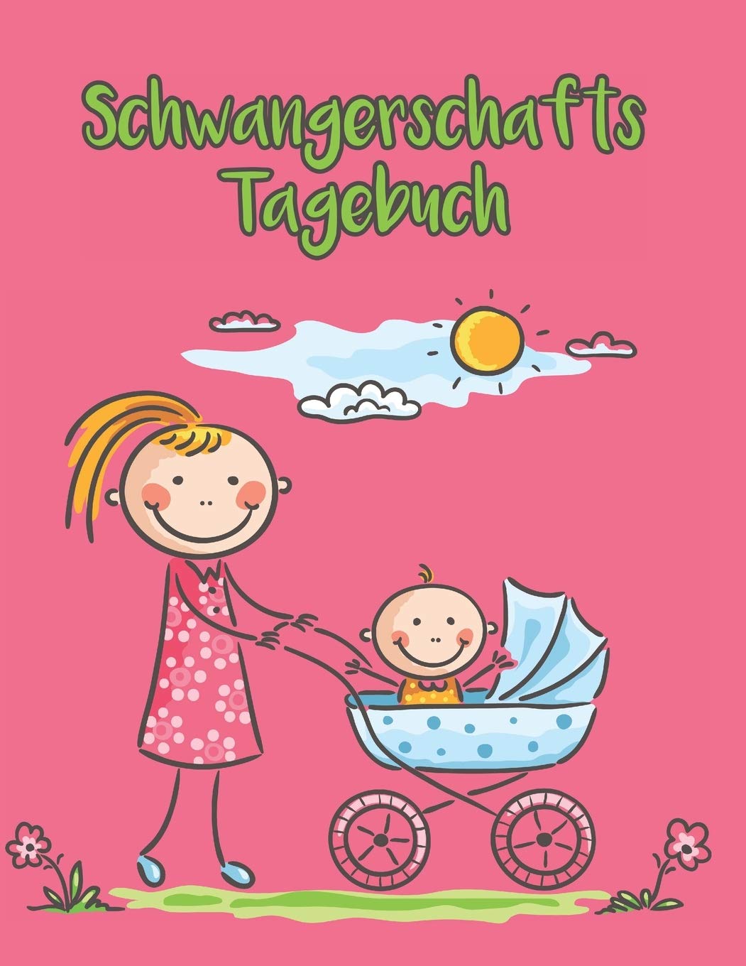 Schwangerschaftstagebuch: A4 Persönliches Schwangerschaftstagebuch mit Platz für Gedanken, Fotos & Skizzen zum selber Eintragen & Mood Tracker zum Ausfüllen I Für werdende Mamis Books