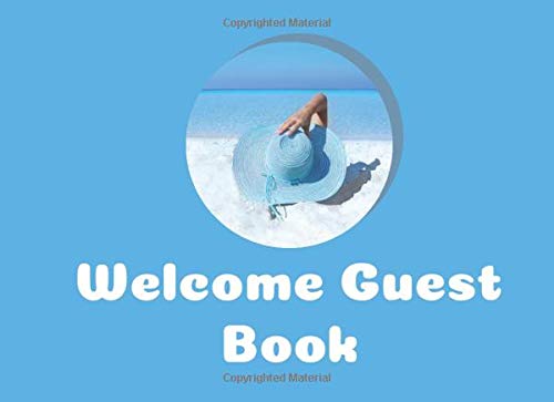 Welcome Guest Book: Vacation Home Guest Book, Simple Rustic Cover Perfect Gift for Organizer Lovers (100 Pages 8.2 x 6 ) Non-fiction