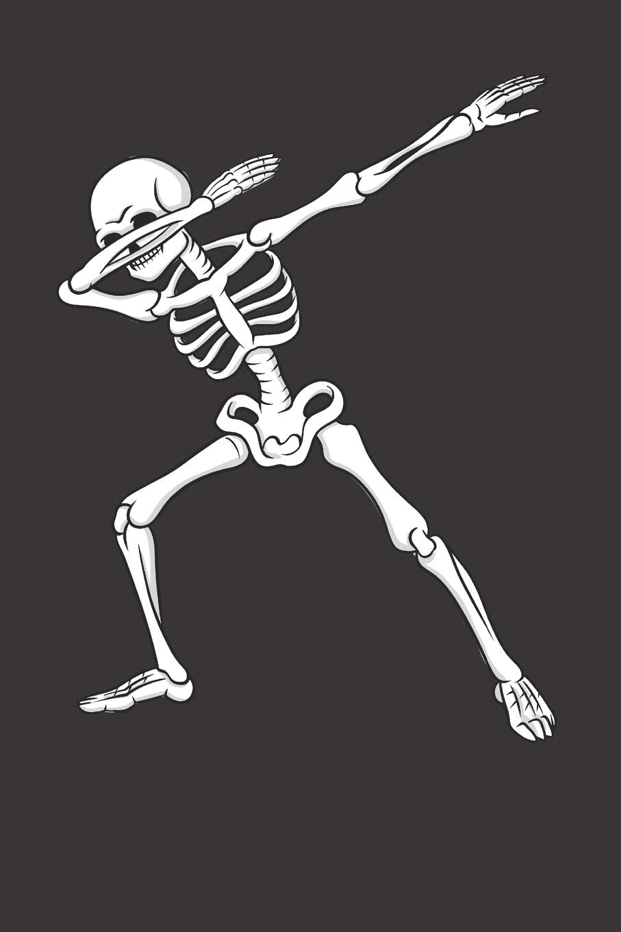 Halloween Dabbing Skeleton: 120 Page Lined Notebook for School, Students, Kids & Teens - 6" x 9" Non-fiction