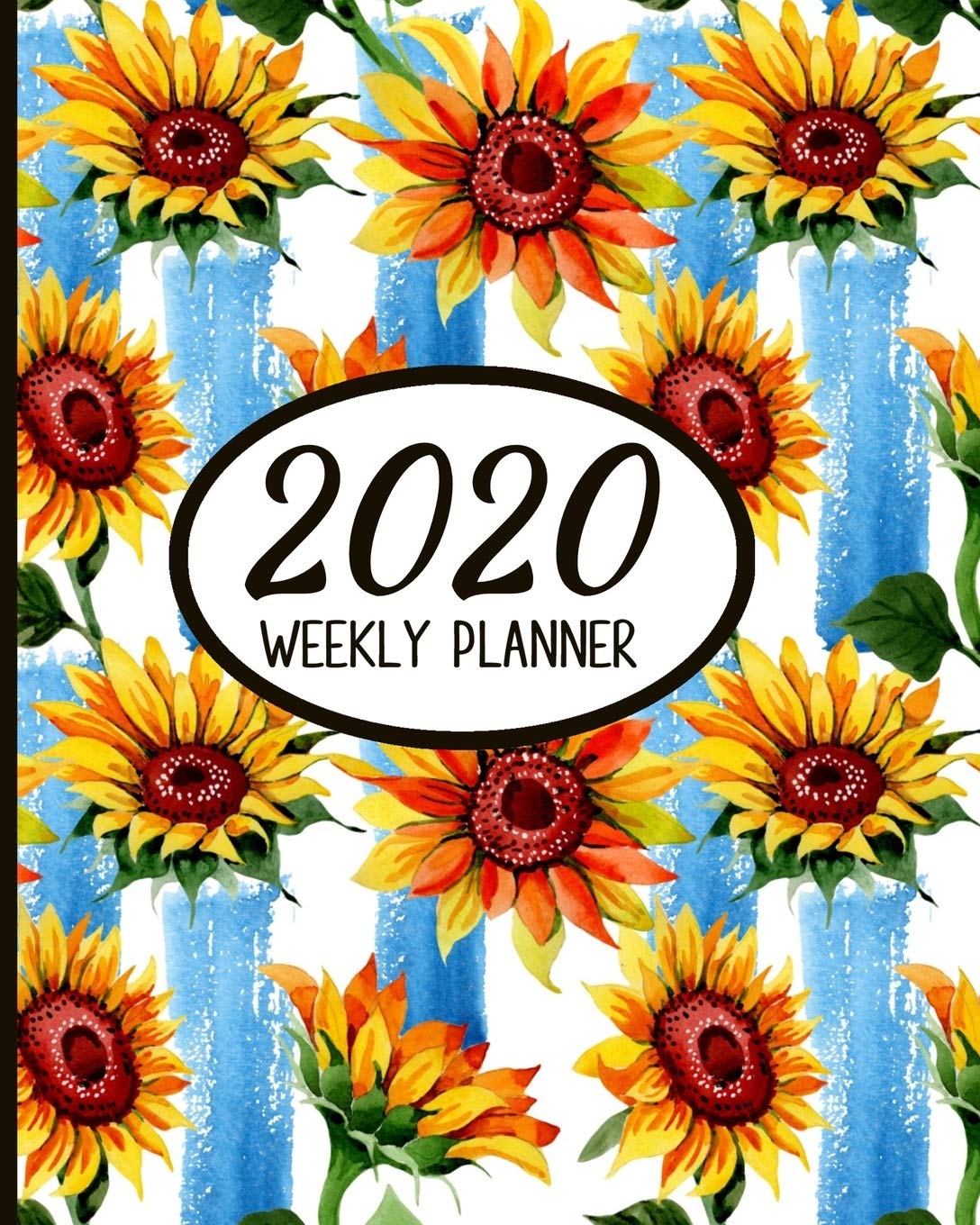 2020 Weekly Planner: Sunflowers Small Size Easy To Carry Two Page A Week Planner Calendar book
