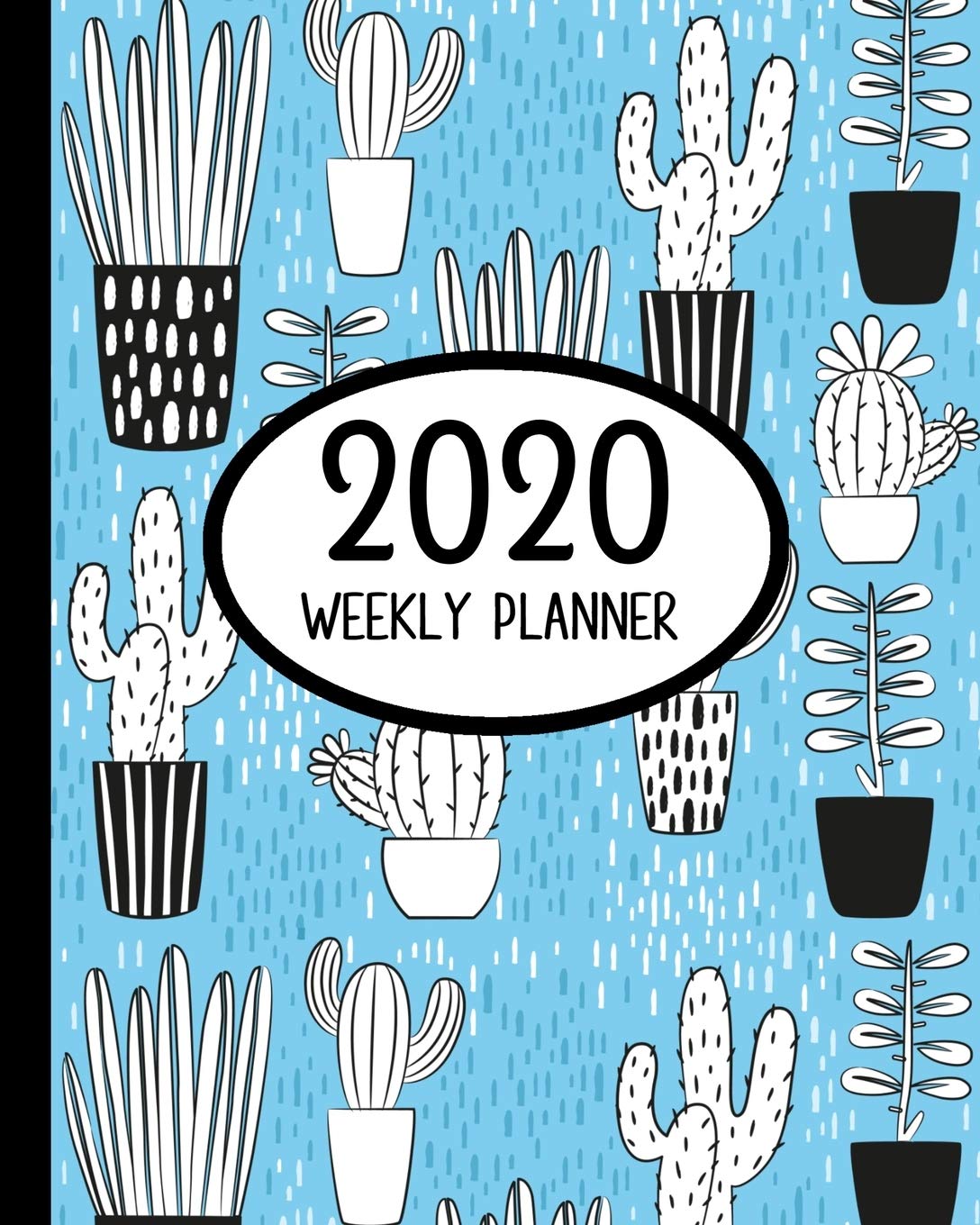 2020 Weekly Planner: Cactus Succulents Small Size Easy To Carry Two Page A Week Planner Calendar Mathematics