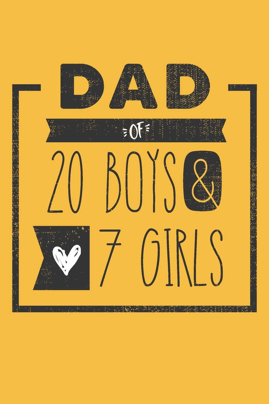 DAD of 20 BOYS & 7 GIRLS: Personalized Notebook for Dad - 6 x 9 in - 110 blank lined pages Books