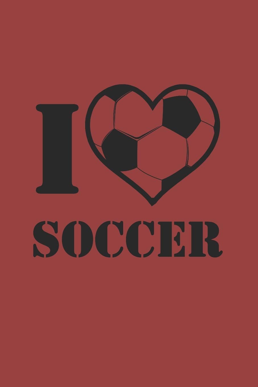 I SOCCER: Notebook Fußball Notizbuch kariert squared Soccer Planer Journal 6x9 karo Books