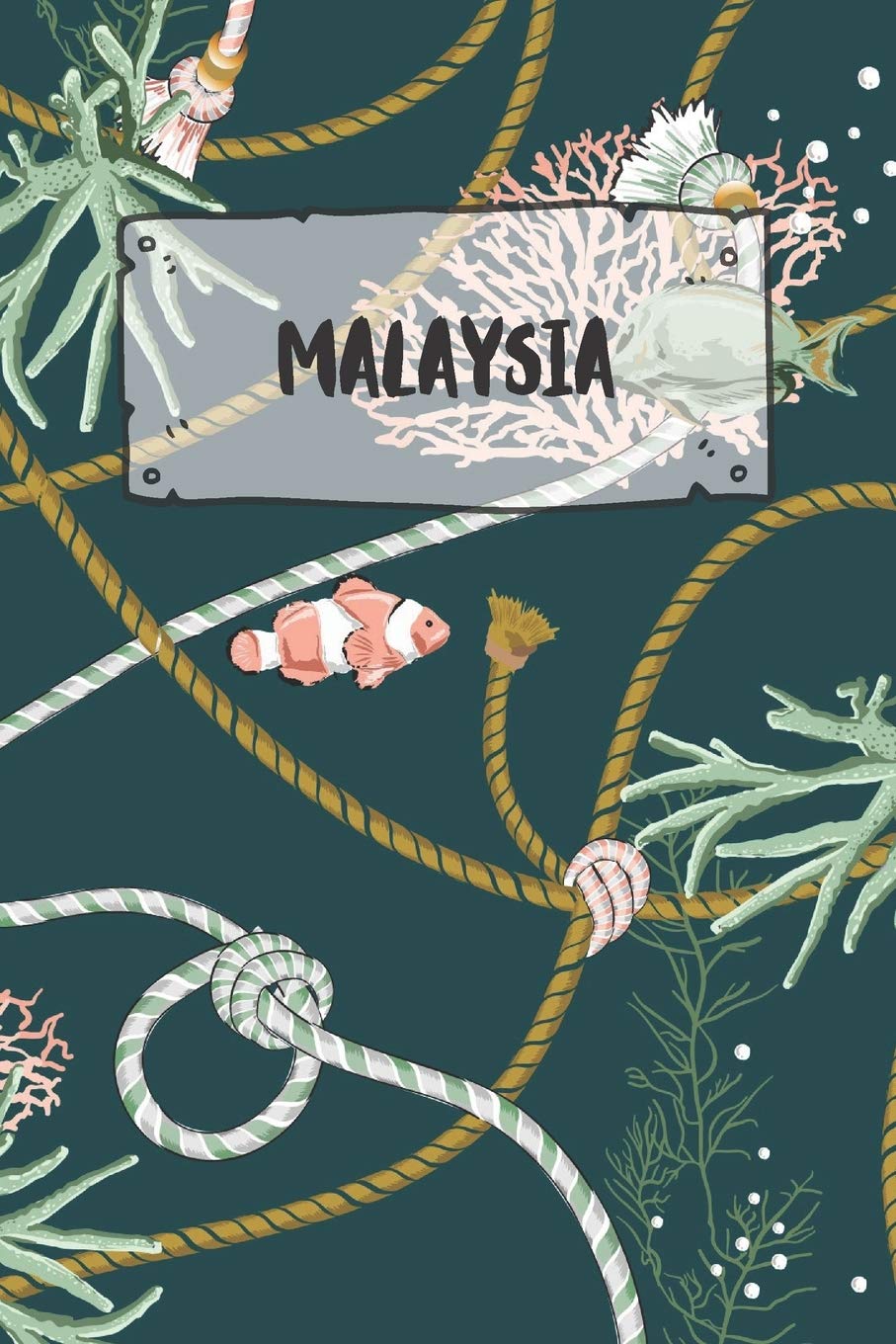 Malaysia: Dotted Travel Diary Notebook or Journey Dotted Grid Journal - Holiday Trip Pocketbook for Men and Women with Dots Books