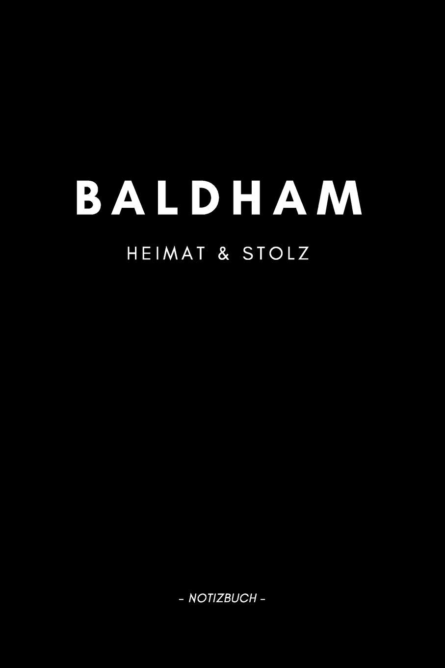 Baldham: Notizbuch A5 mit 120 Seiten Punktraster | Dotted Notizblock, Journal, Notebook | Deine Stadt, Notizen, To Do's Books