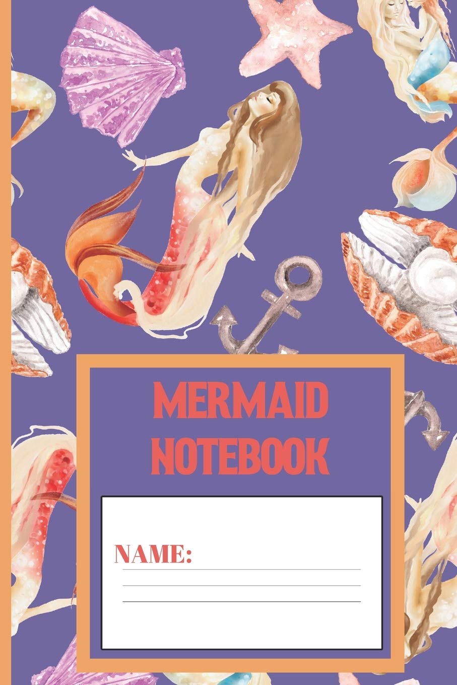 Mermaid Notebook: Mermaid gifts for women and girls: cute Scampi color pattern blank Lined notebook/Journal to write in. Geology & Geography