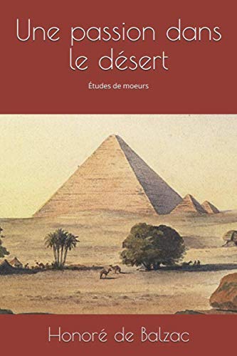 Une passion dans le désert: Études de moeurs Contemporary literature