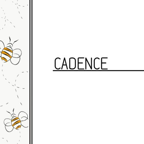 Cadence: Personalized bee wrap around design square notebook with name: 90 blank pages Hobbies & Crafts