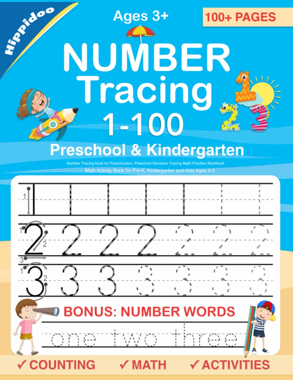 Number Tracing book for Preschoolers: Preschool Numbers Tracing Math Practice Workbook: Math Activity Book for Pre K, Kindergarten and Kids Ages 3-5 ... & Math for Preschool & Kindergarten, Band 5) Mathematics