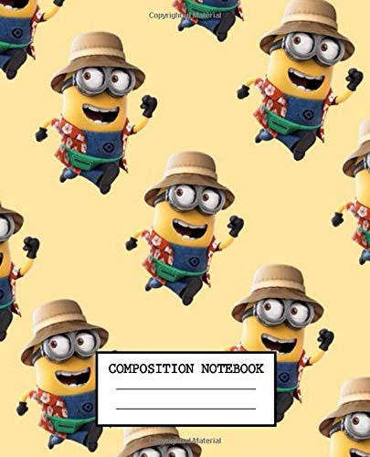 Composition Notebook: Minions Despicable Me Cartoon Banana Cute Margo Edith Agnes And Funny Gru Wide Ruled Lined Composition Notebook, Inexpensive Gift For Boys And Girls, 110 Pages 7.5 x 9.25 Inches Books
