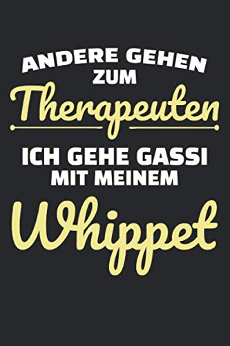 Whippet Gassi: nummeriertes A5 Notizbuch Journal Dotted mit Index – 120 Seiten Books