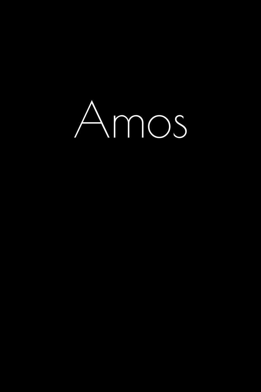 Amos: Notebook / Journal / Diary - 6 x 9 inches (15,24 x 22,86 cm), 150 pages. Personalized for Amos. Books