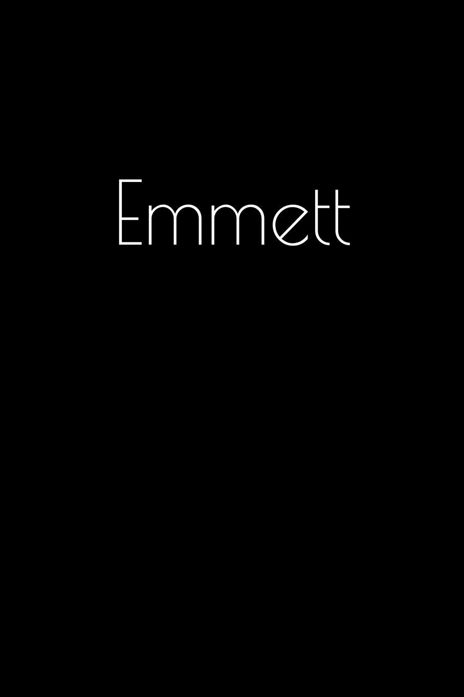 Emmett: Notebook / Journal / Diary - 6 x 9 inches (15,24 x 22,86 cm), 150 pages. Personalized for Emmett. Books