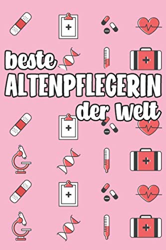 Beste Altenpflegerin der Welt: nummeriertes A5 Notizbuch Journal Dotted mit Index – 120 Seiten Bullet Journal Books