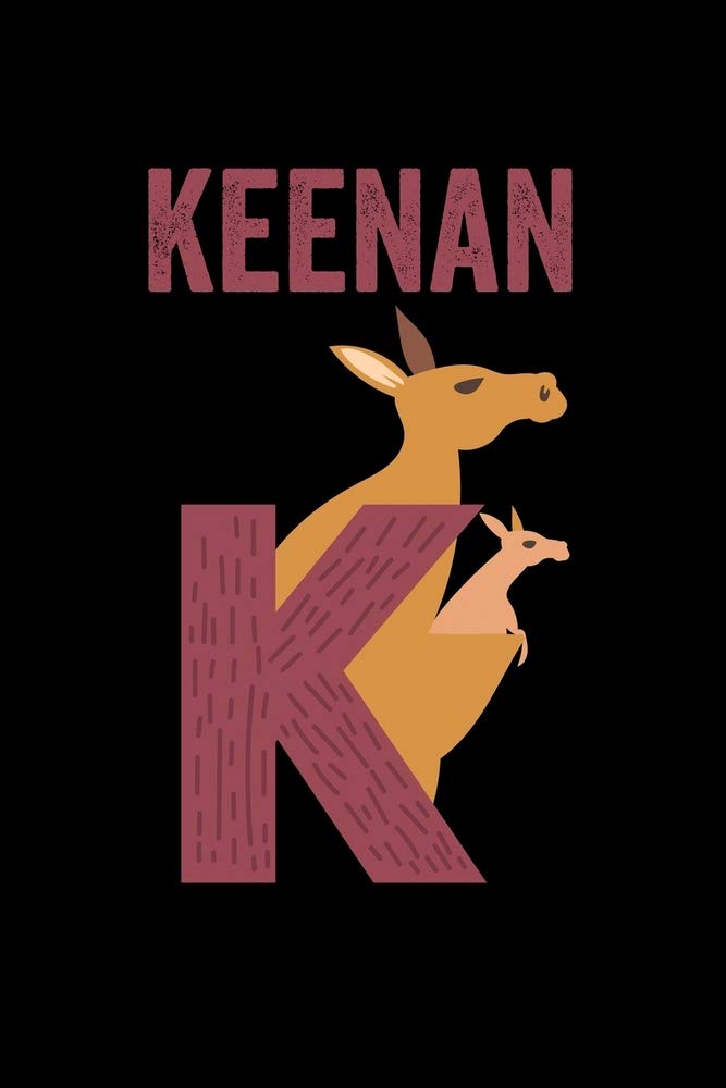 Keenan: Journal (Diary, Notebook) Personalized Custom Name Alphabet Kangaroo Birthday Gift for Boys Mathematics
